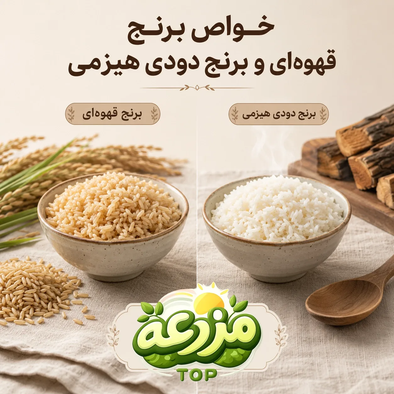 برنج قهوه‌ای و برنج دودی؛ دو گزینه خاص و سالم