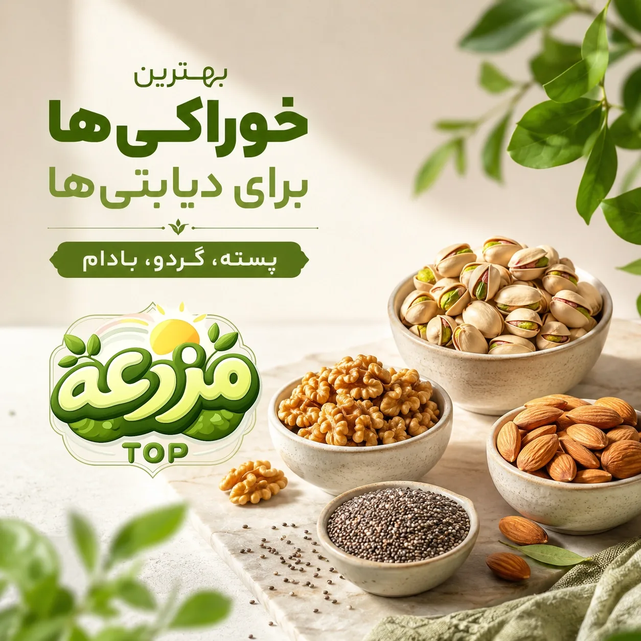 ۱۰ خوراکی مفید و مناسب برای افراد دیابتی