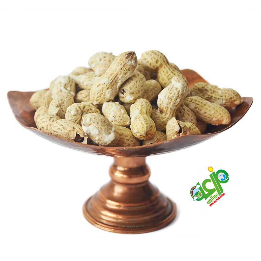 بادام زمینی با غلاف آستانه