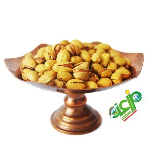 پسته فندقی بوداده زعفرانی